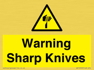 Warning Sharp Knives